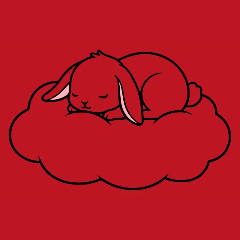 Sleeping Rabbit on Cloud Dream