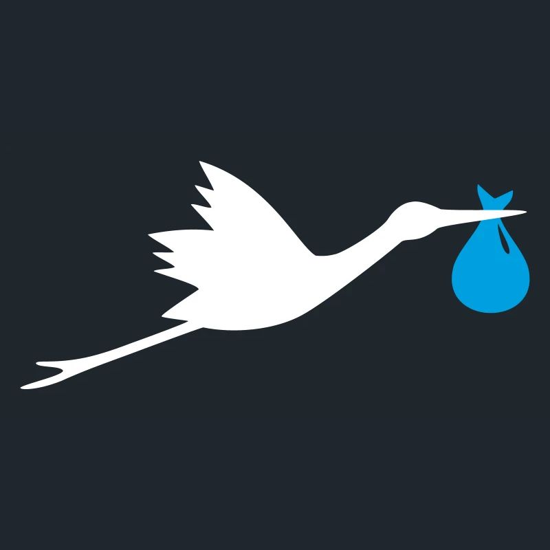 Storch Klapperstorch Junge