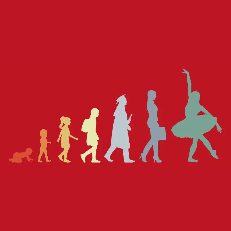 Évolution du danseur de ballet vintage