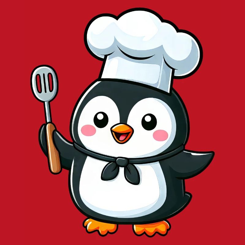 Mignon pingouin Chef bande dessinée conception de bande dessinée