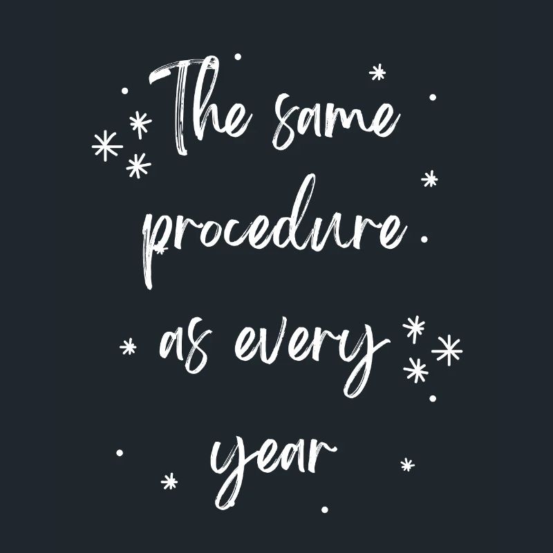 The same procedure as every year
