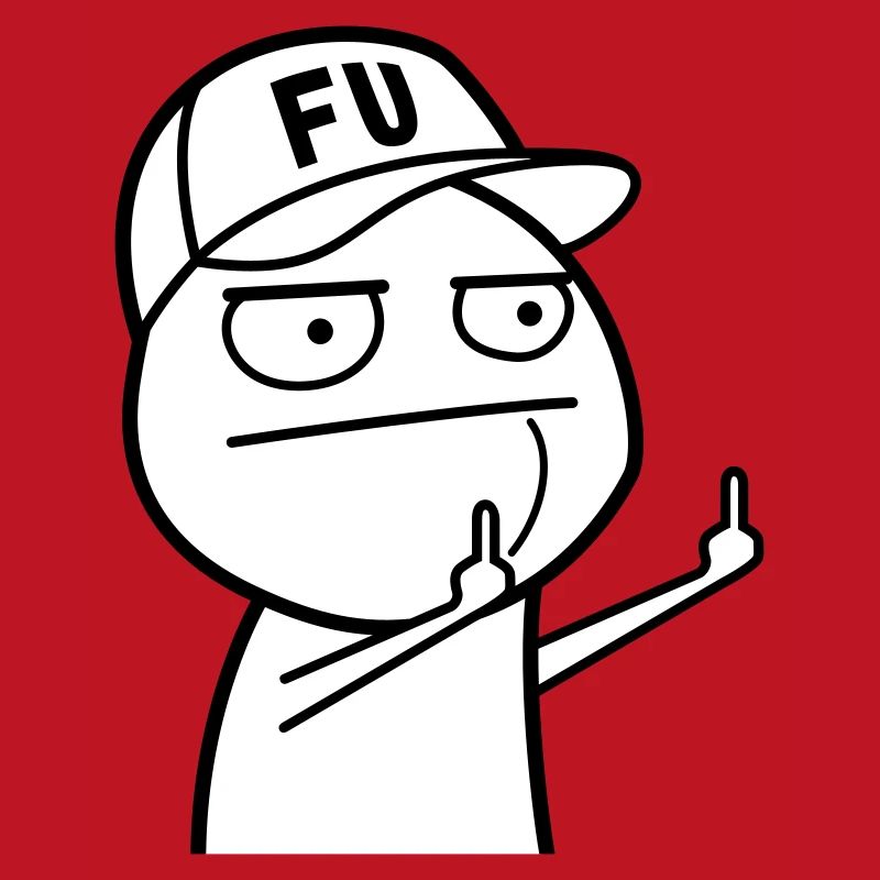 FU Meme mit Basecap (Farben änderbar)