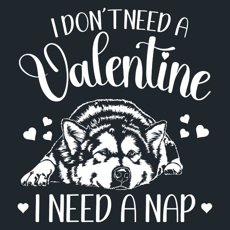 Alaskan Malamute Valentinstag Hunde Hund Wilsigns