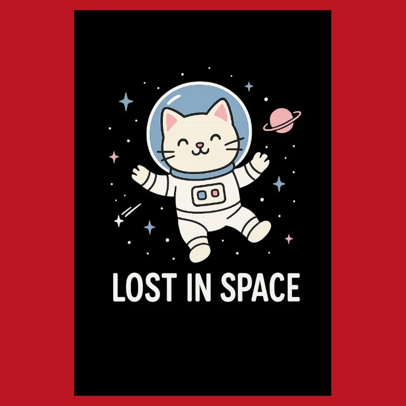 Astronaute chat perdu dans l’espace