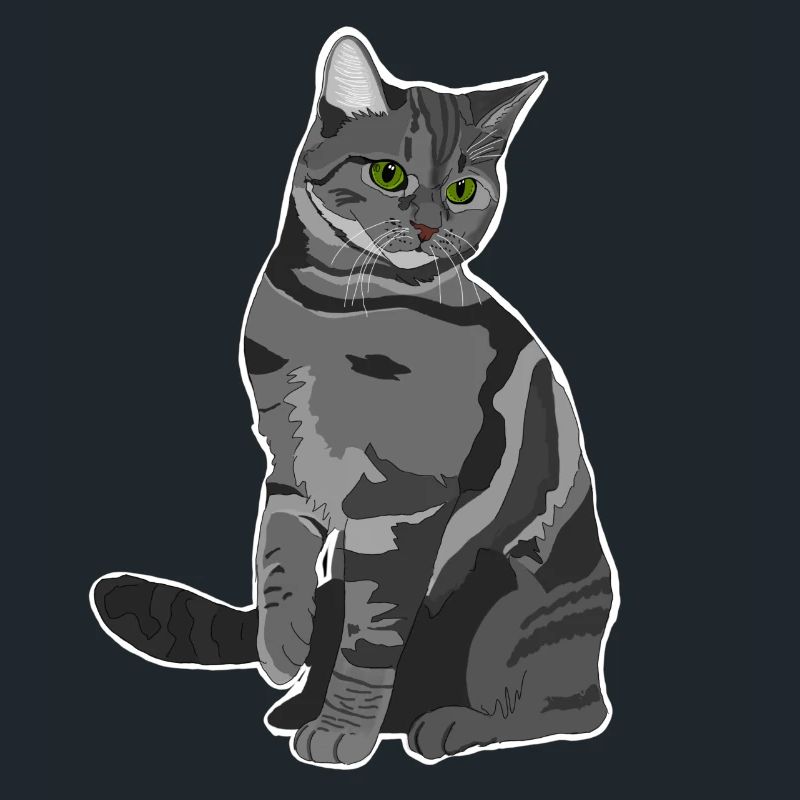 Graue Katze