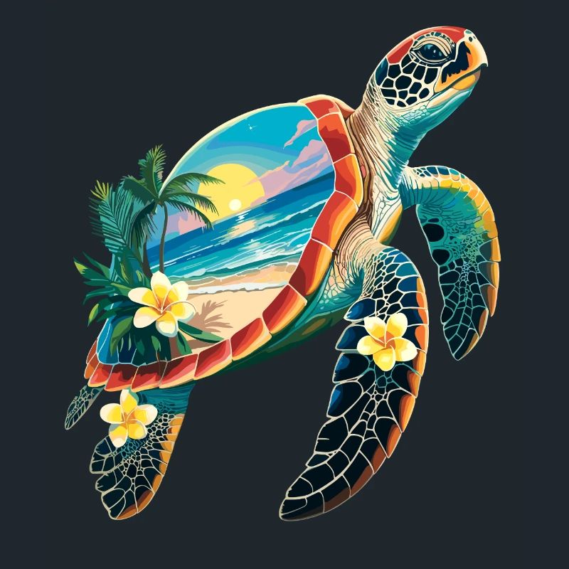 Turtle Waves Surf Turtle Surfer Turtles