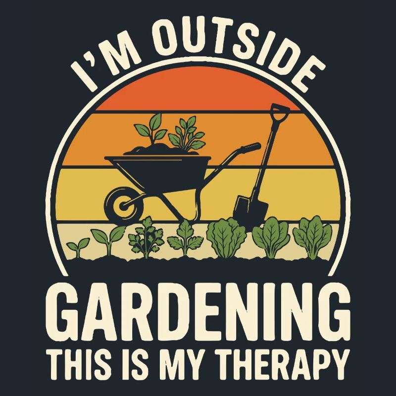 Conception de la déclaration de thérapie de jardinage