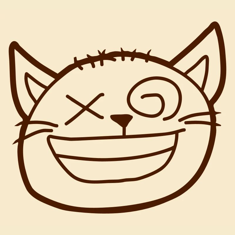 Insane Cat Squints Funny Crazy Grimace