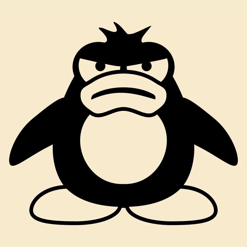 Penguin Angry Unhappy Bad Mood