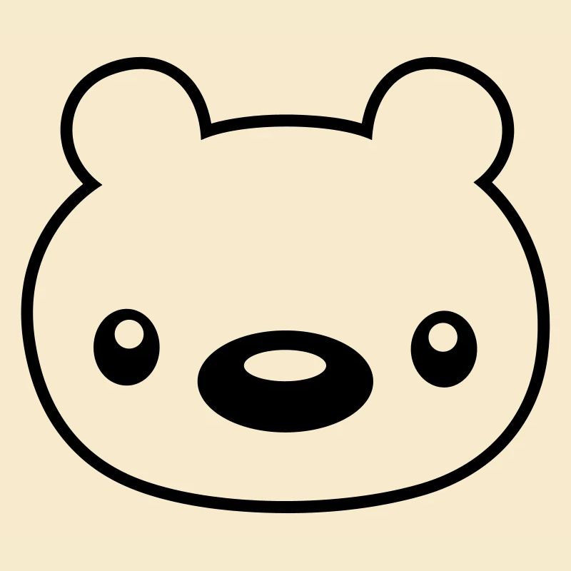 bear teddy face head