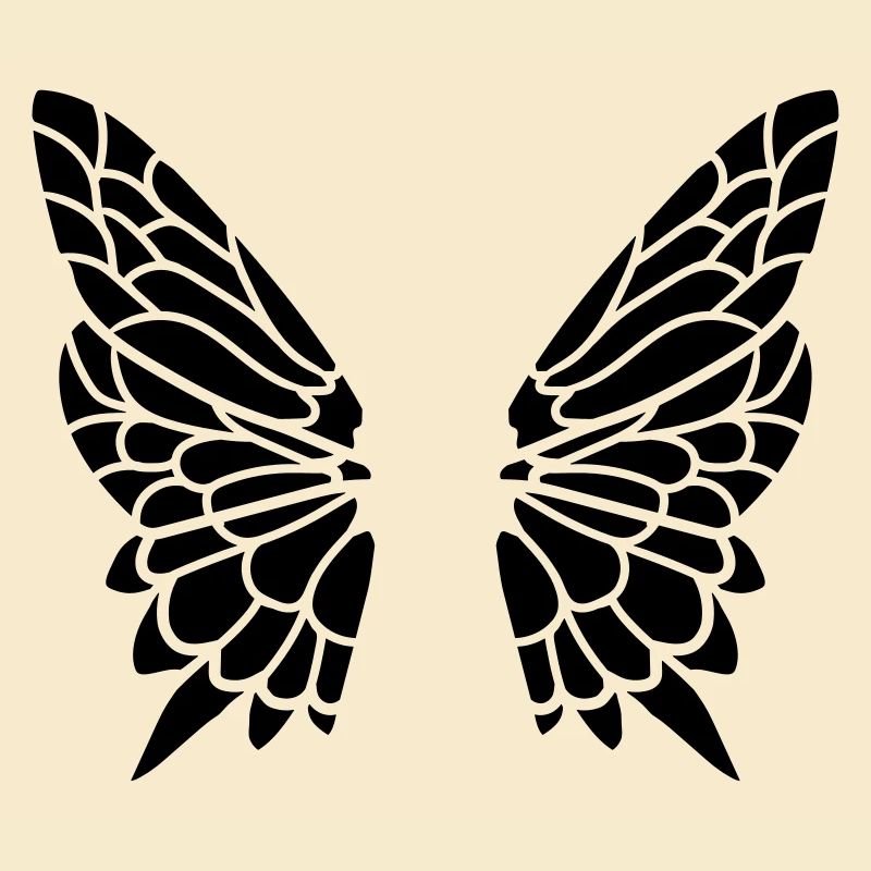 Wing from the butterfly