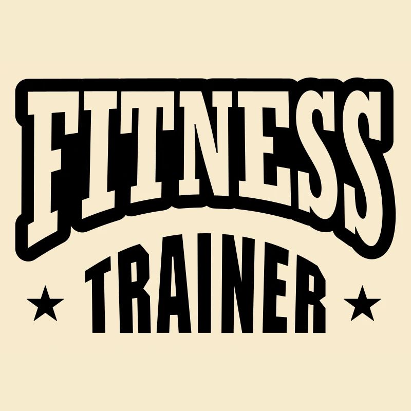 Fitness trainer mit Stern