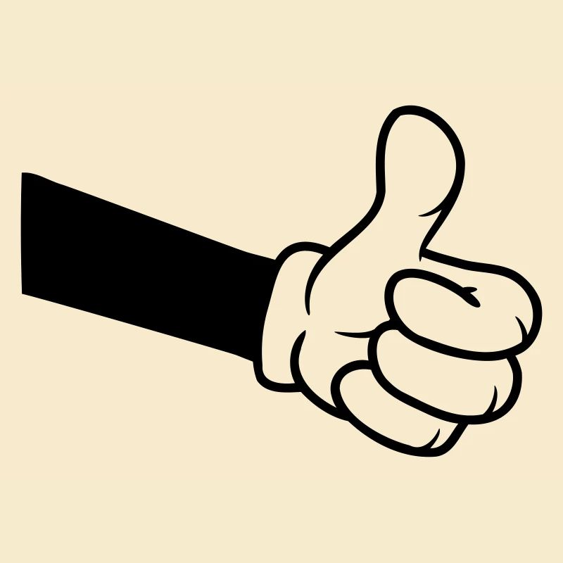 Confirm OK Comic Hand