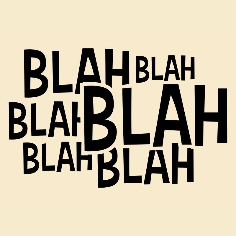 Comic Blah Spruch