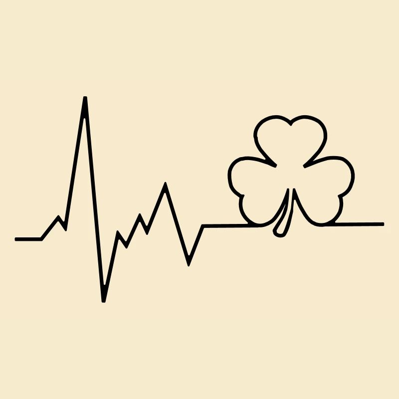 pulsation du cœur feuille de trèfle