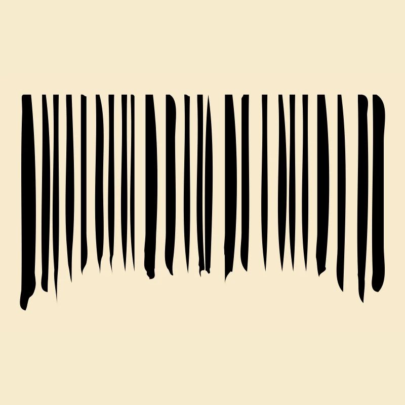 Barcode Striche Linien Gekritzelt Strichcode Scan