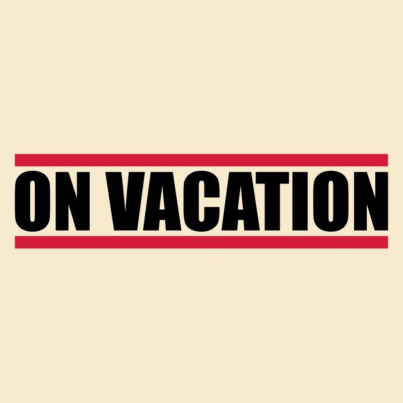on vacation modus rouge balken vacances vacances plaisir