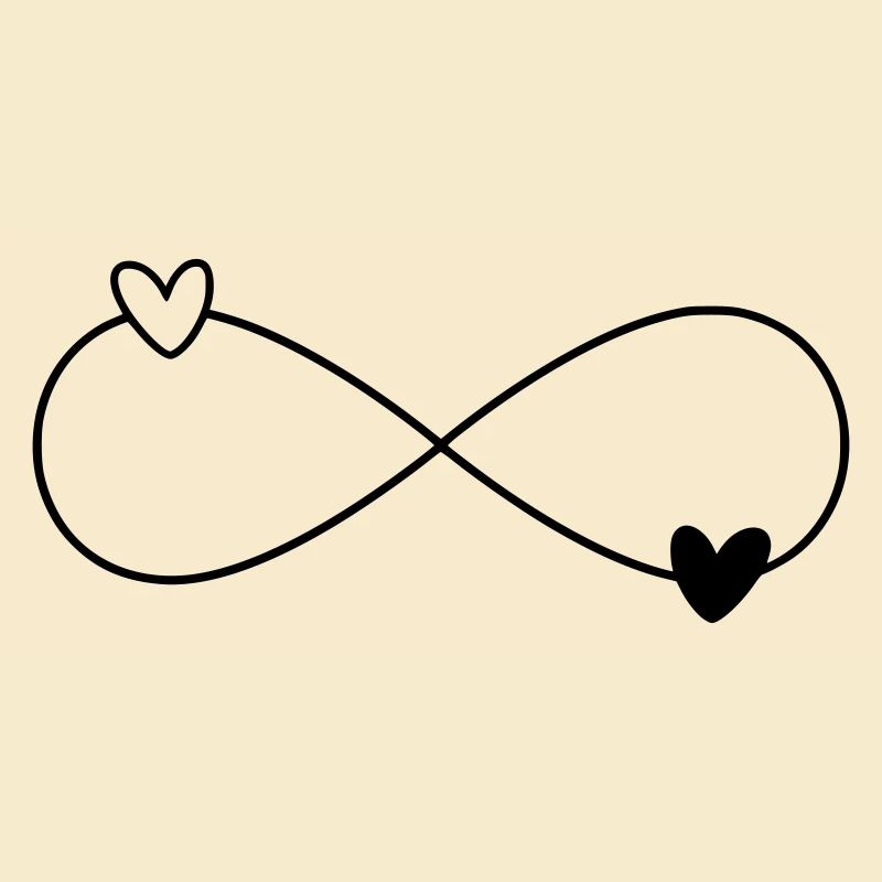 Infinity Coeurs Noir Blanc
