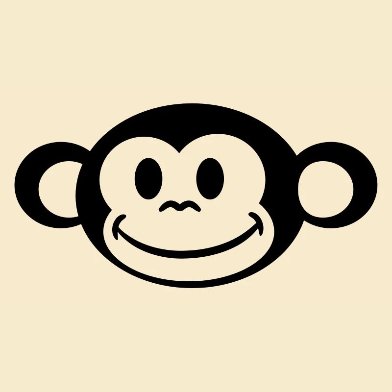 Peu drôle doux singe mignon