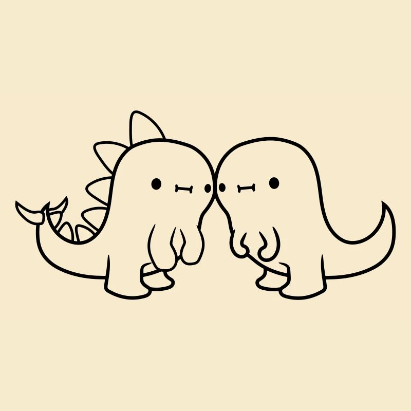 Verliebtes Dinosaurier Paerchen