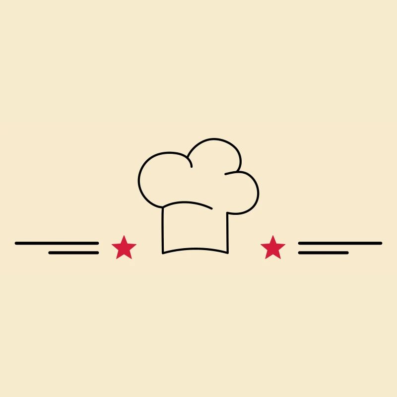 Toque de chef avec étoiles
