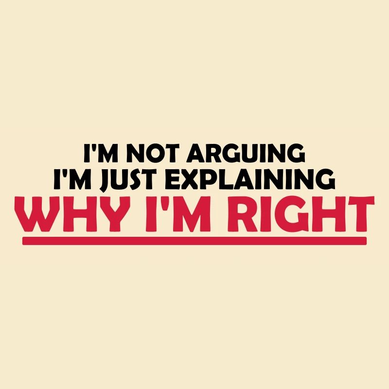 I m not arguing