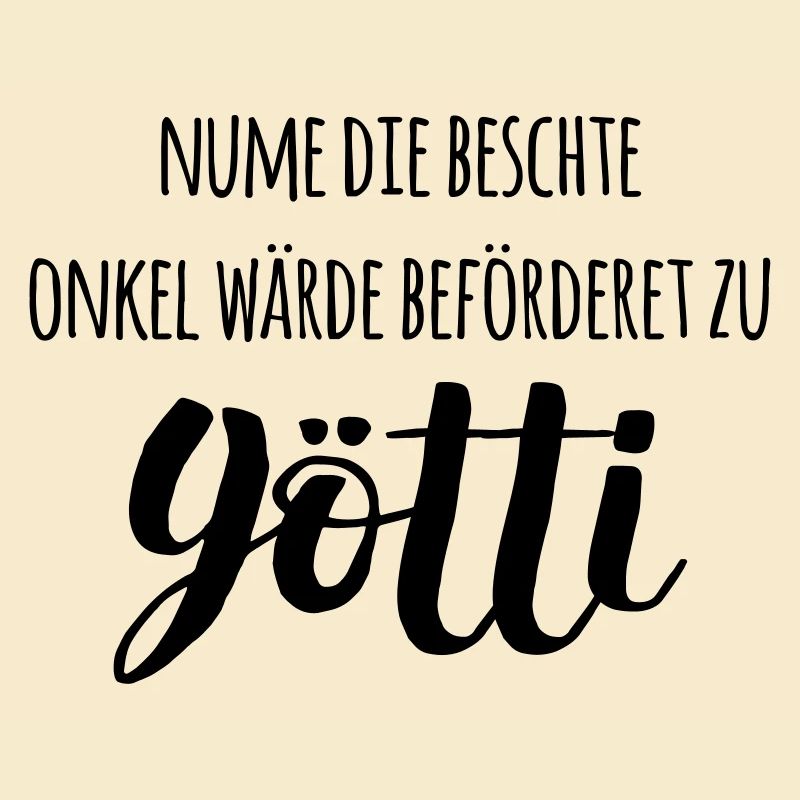 Schweizerdeutsch Bester Onkel wird Patenonkel