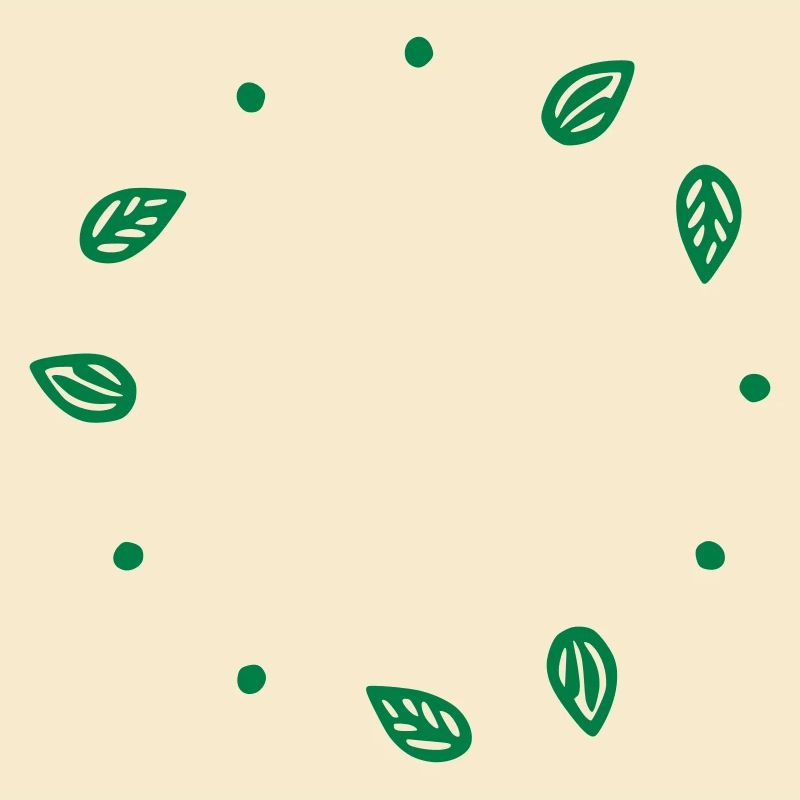 Cadre de feuilles