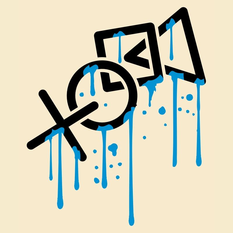 wet drip graffiti controller silhouette cool X vie