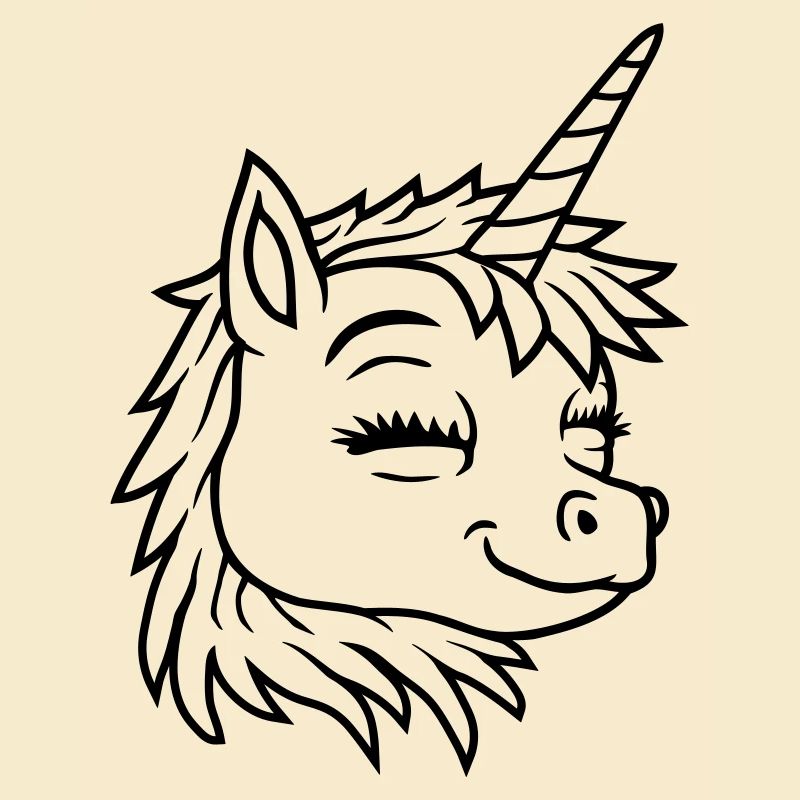 Face Happy Unicorn Comic