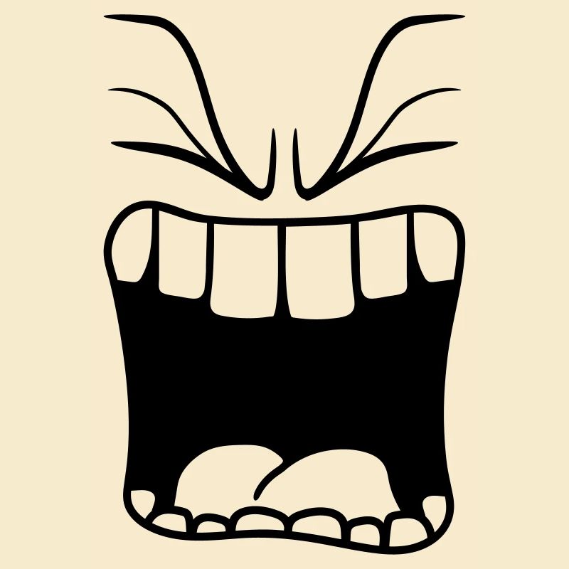 wuetend bruwen aigre bouche crier grande bouche