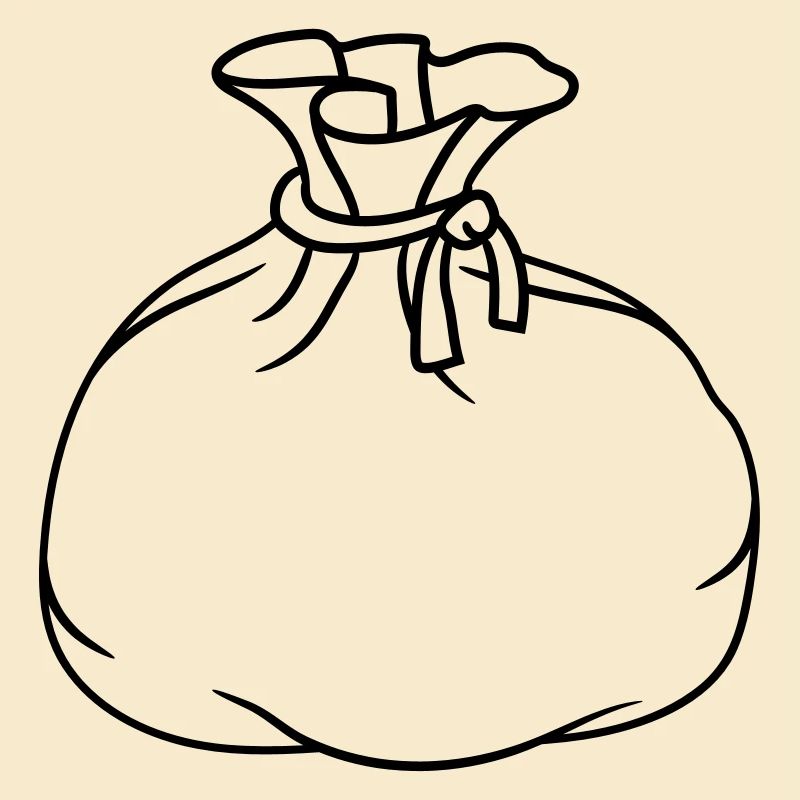 beutel sack stoff geschenk verpackt gefuellt voll