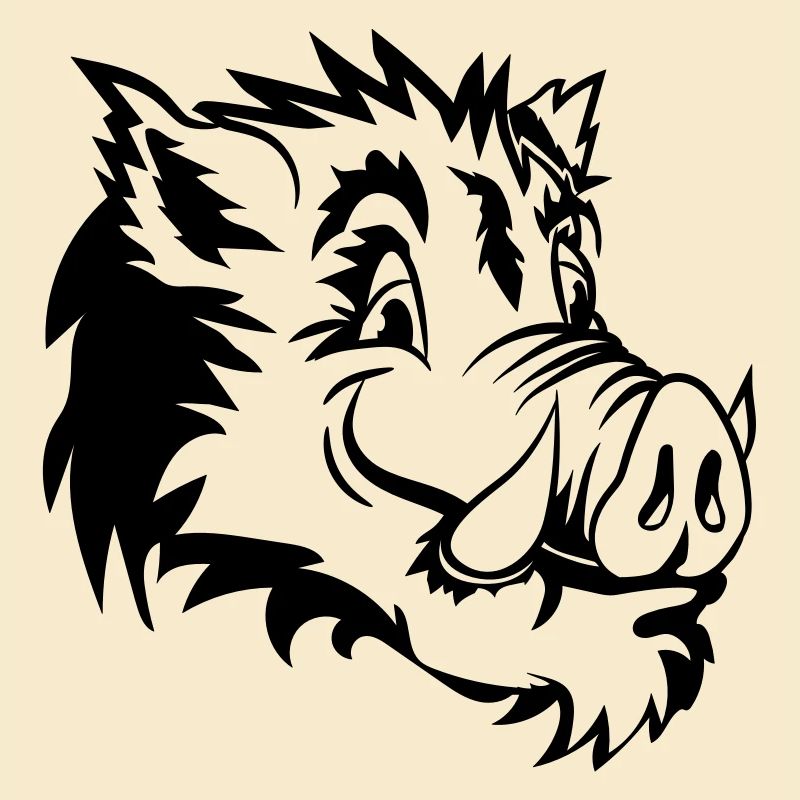 wildschwein kopf lustig