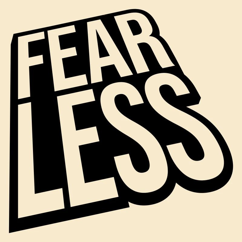 fearless Text Quote Design