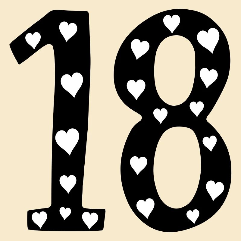 18 Geburtstag Herz