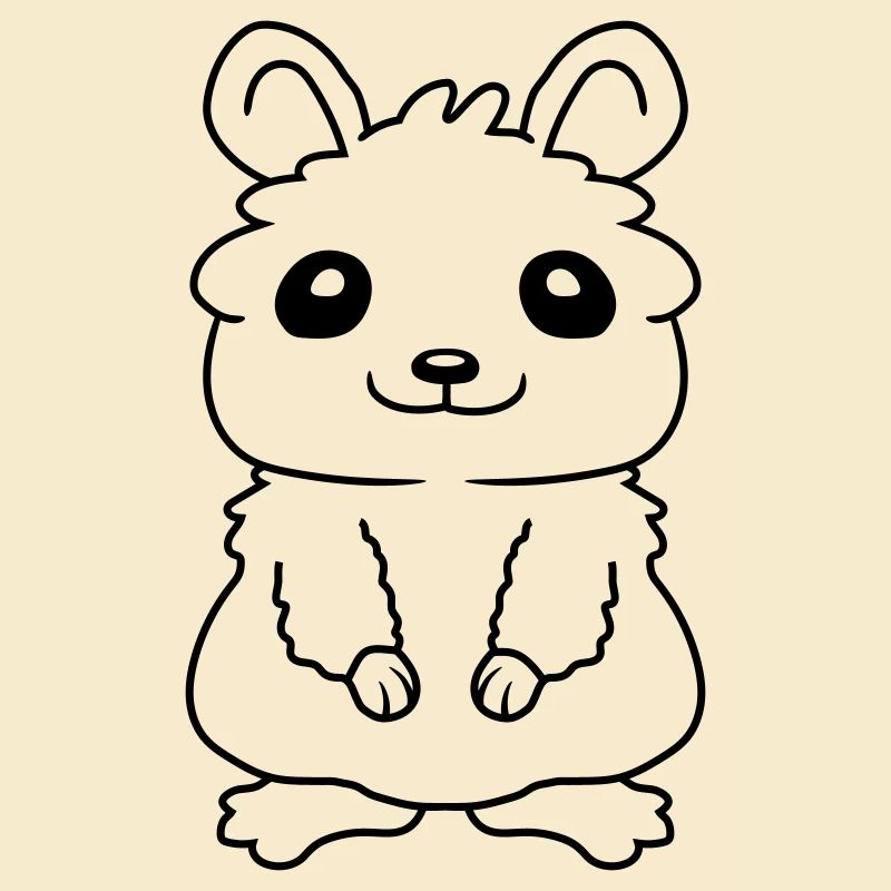 Dear little cute hamster