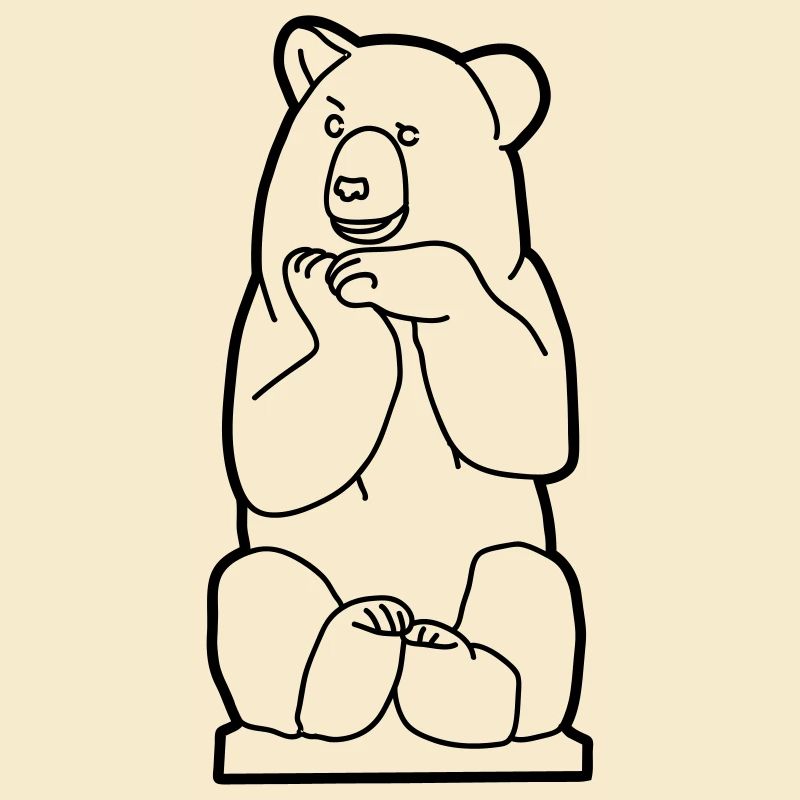 Berliner Bär, sitzend