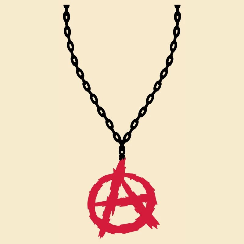 Collier bijoux symbole d'anarchie