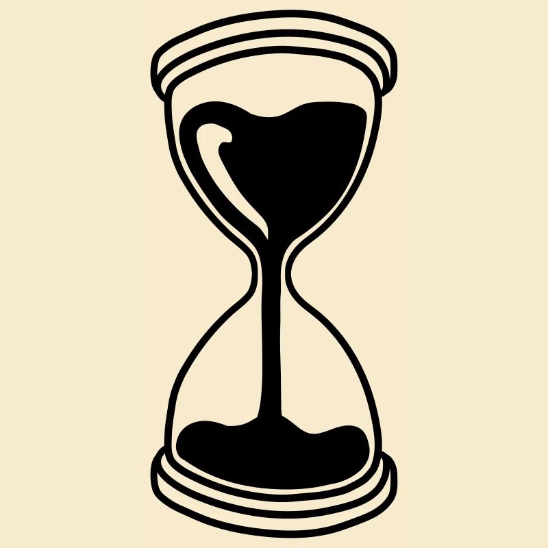 secondes verre sablier temps écoulé indicateur baisse