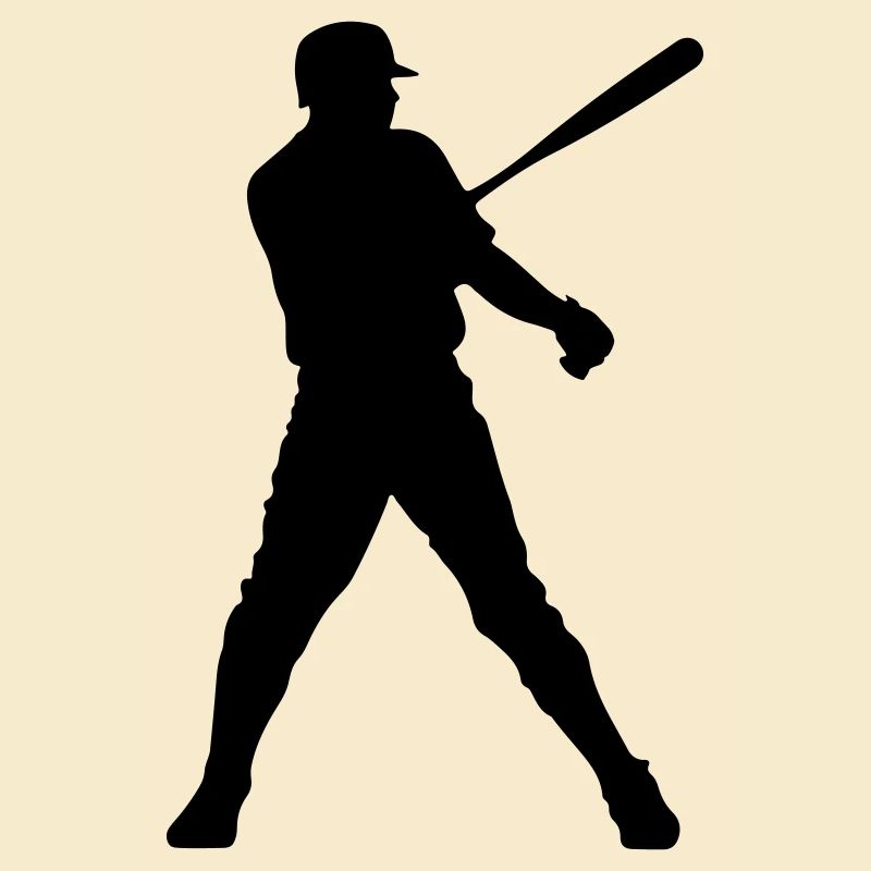 Baseball Mann Silhouette