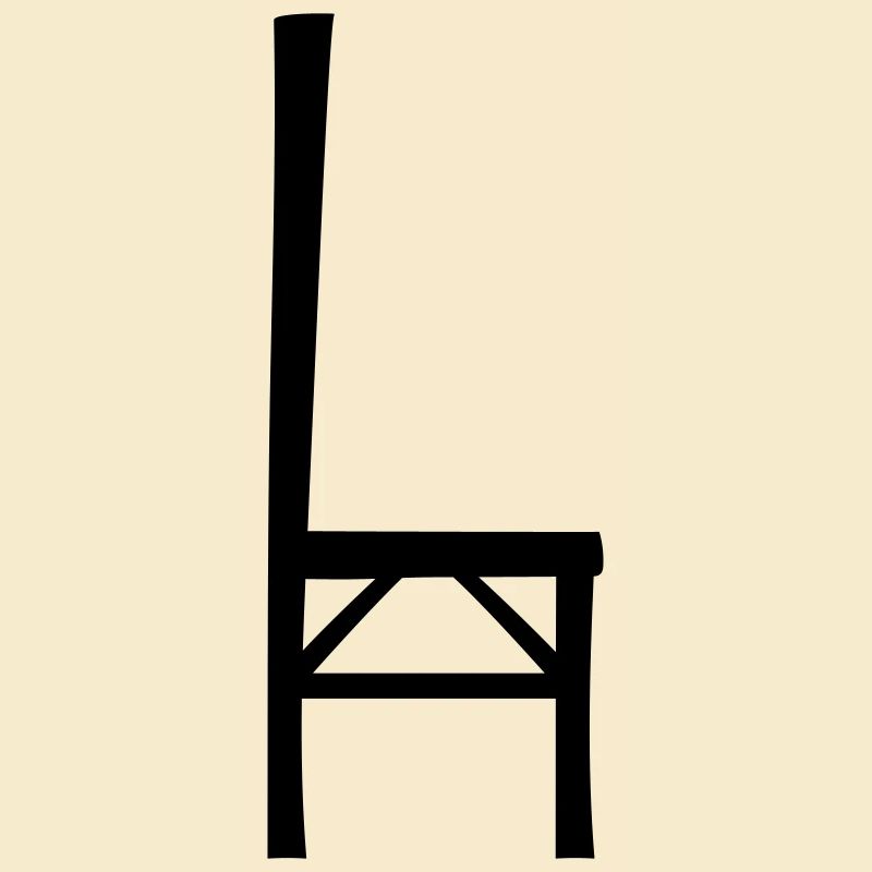 Conception silhouette de chaise