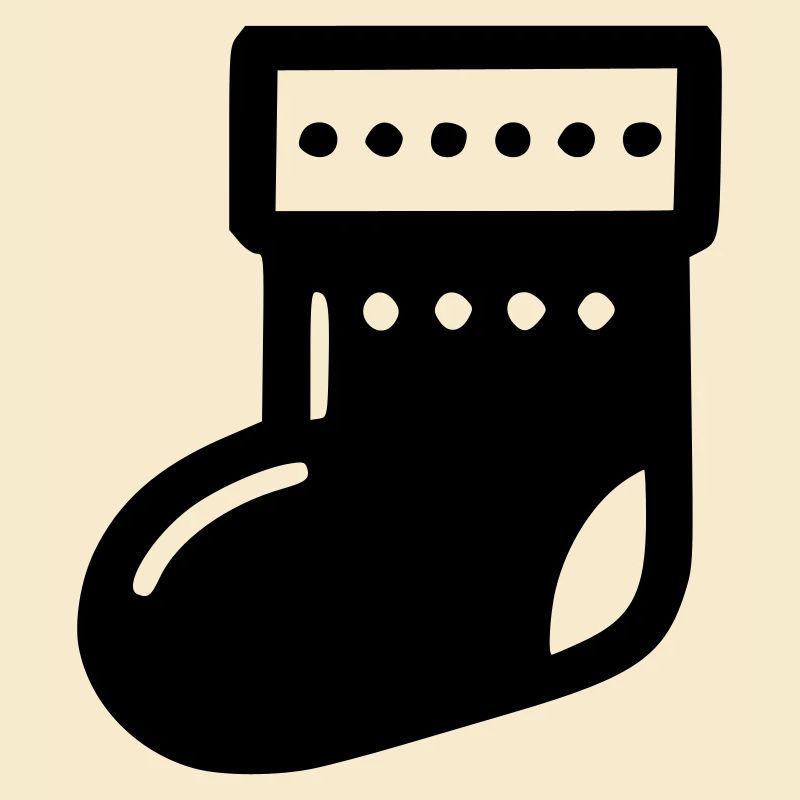 Icône de chaussette de Noël
