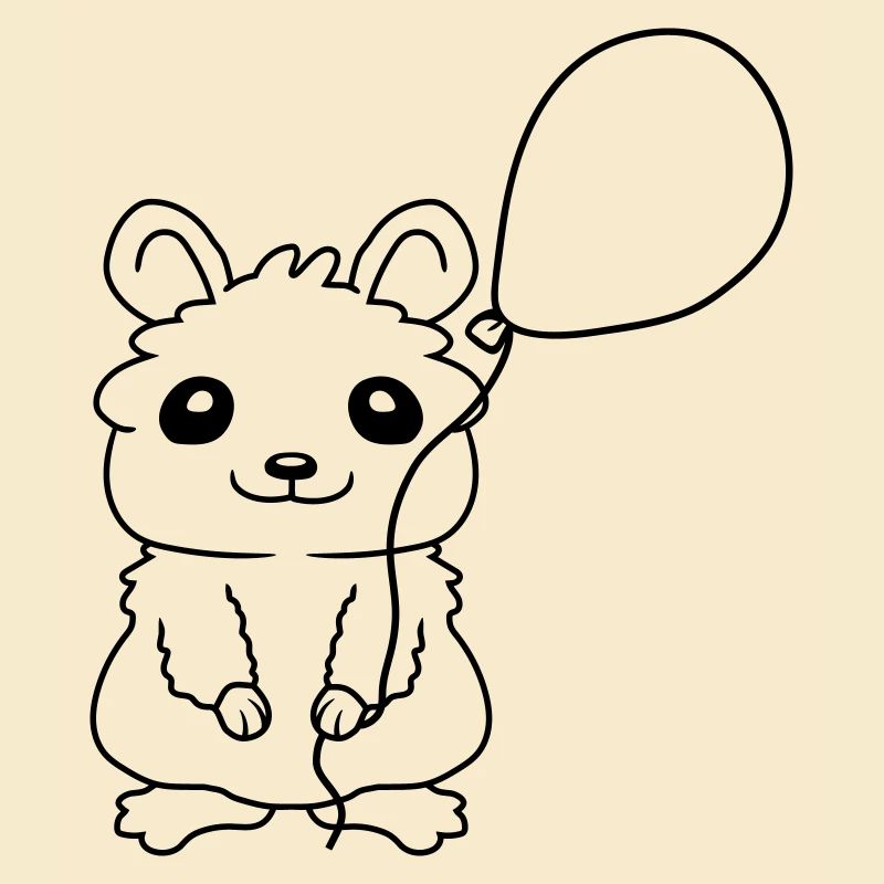 Hamster Balloon Gift Idea Comic