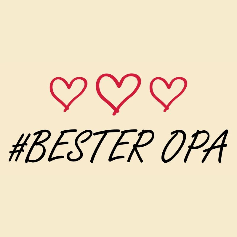 Bester Opa Herz Liebe