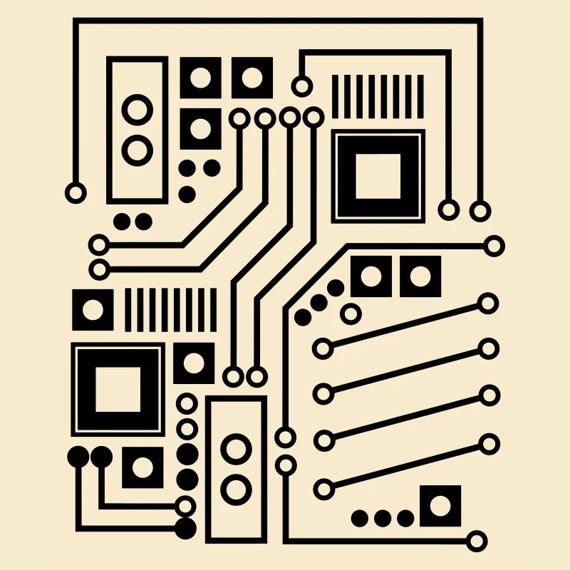 Circuit Board Circuit Board CPU Computer Shirt Gift