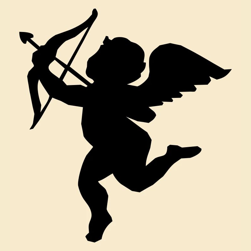 Ange avec arc et flèche, ange de l'amour