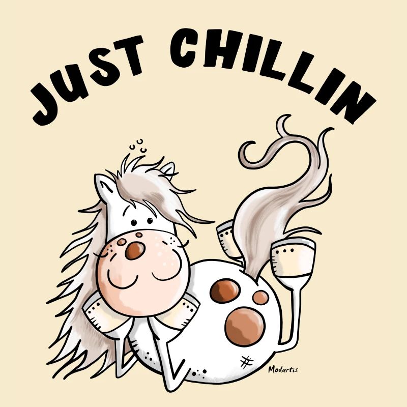 Chillendes Pferd - Comic - Pferde - Geschenk