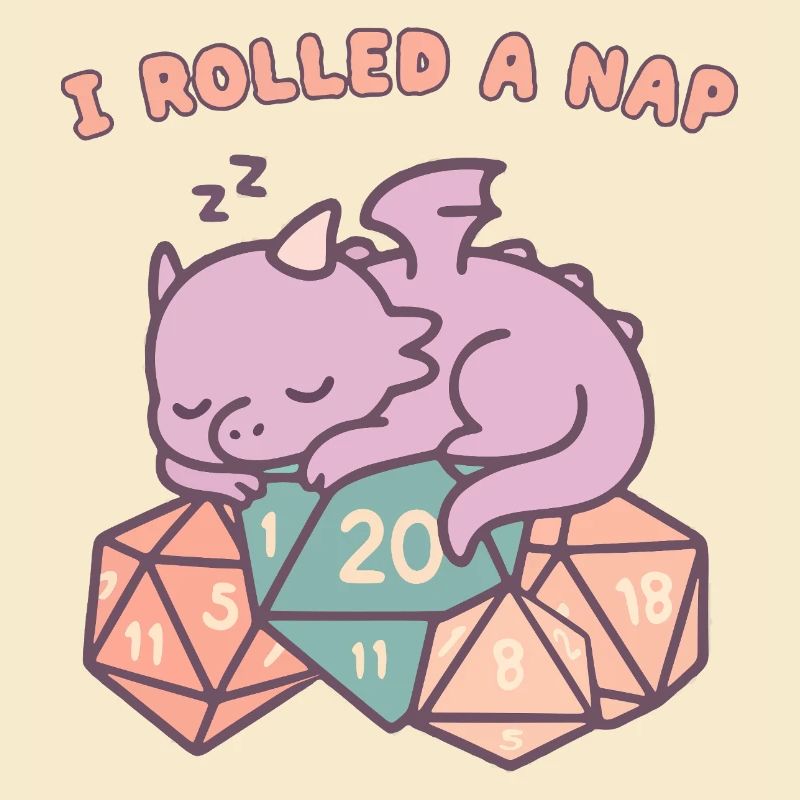 Nickerchen Rollender Drache