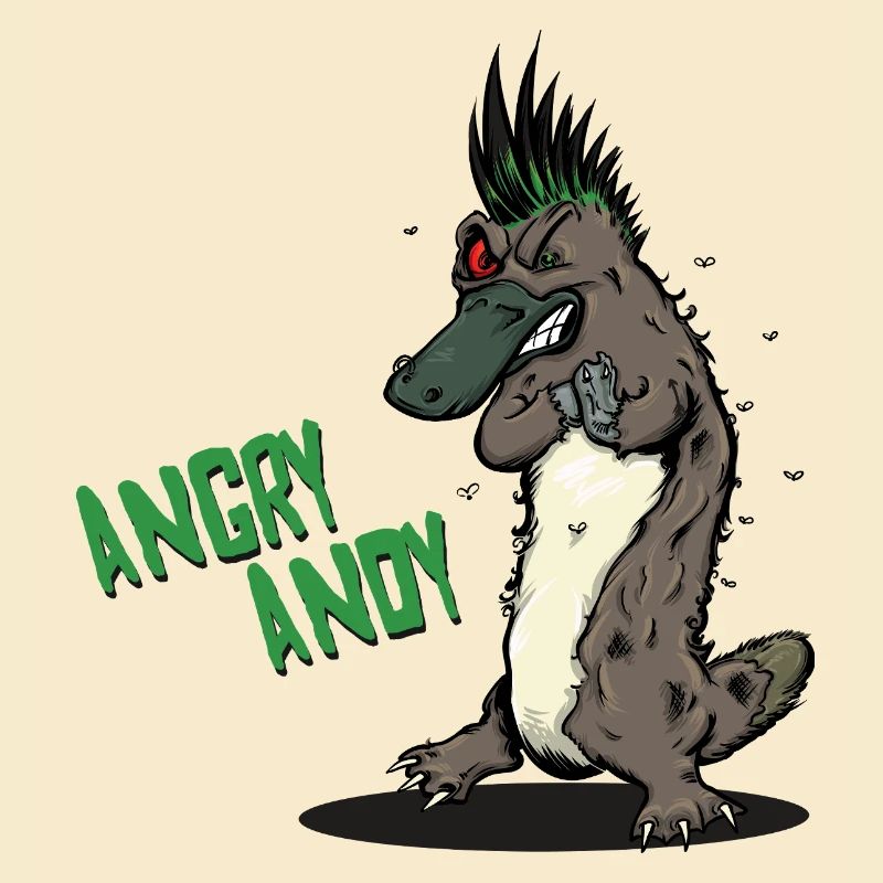 Andy en colère - Ornithorynque