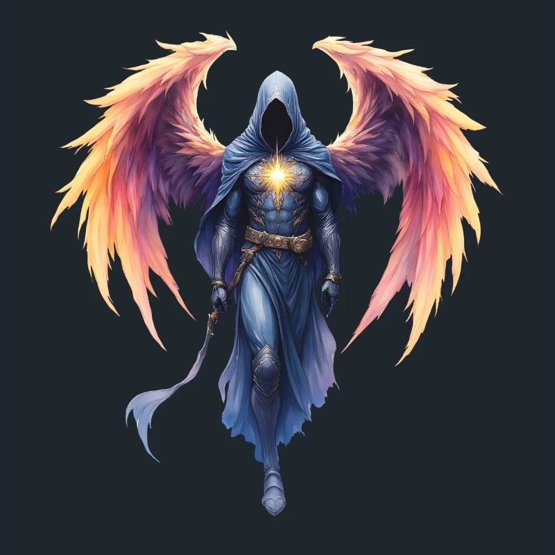 Guerrier Ailé de Feu Bleu